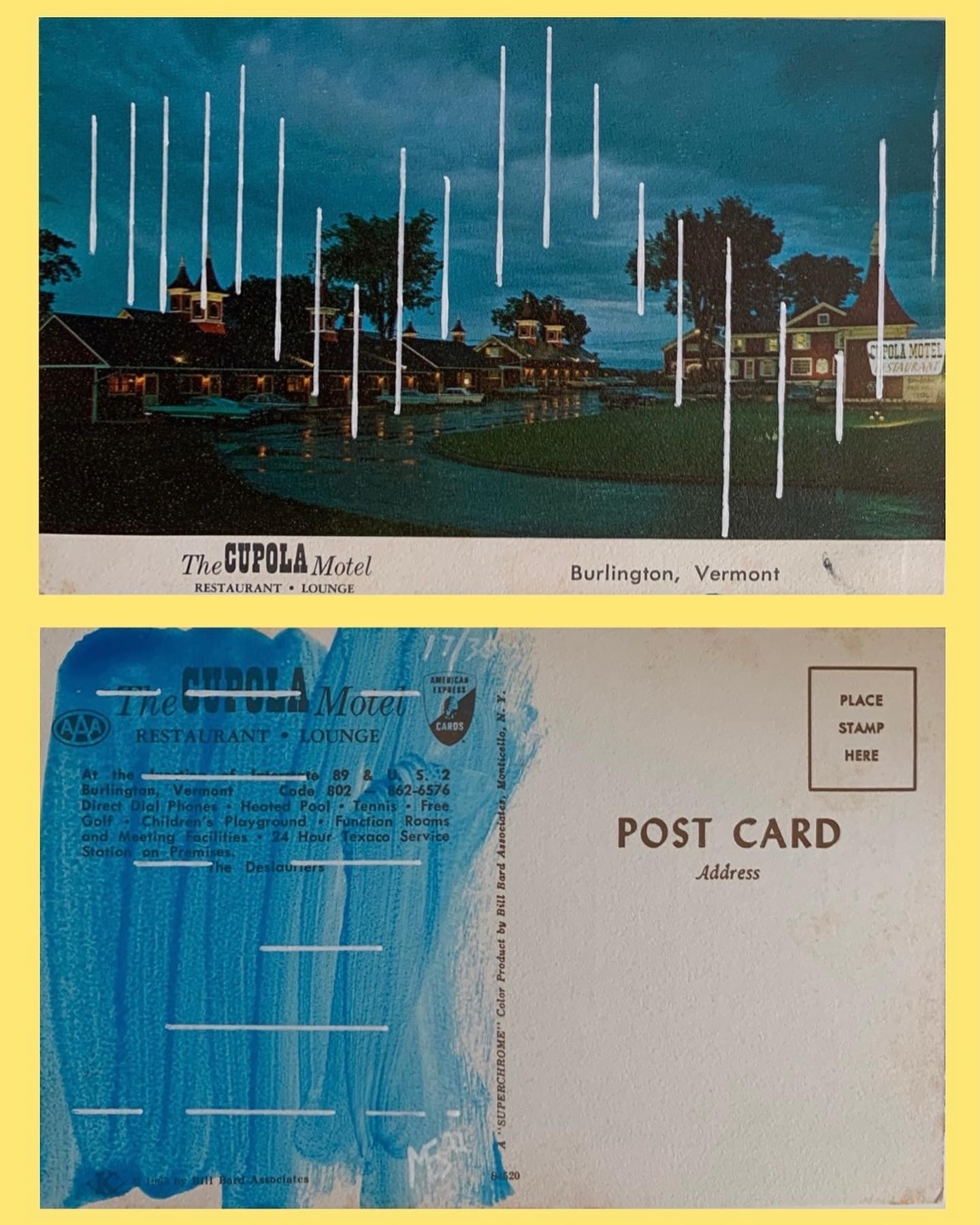 postcard art lines