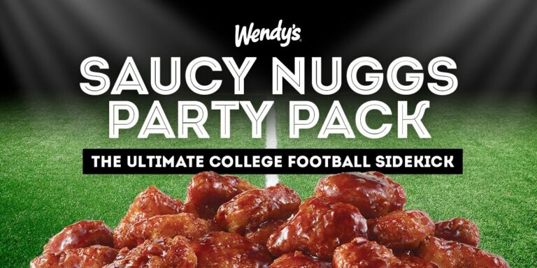 wendys saucy nuggs party pack football 2024