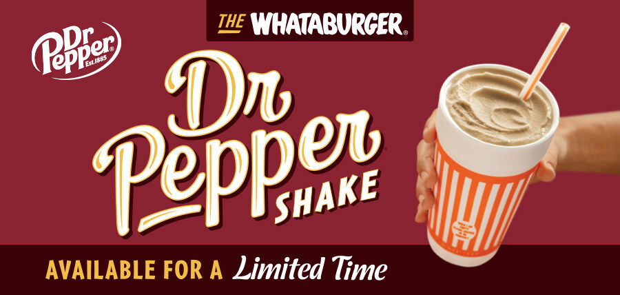 dr pepper milkshake whataburger graphic red