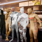 5 people in chipotle halloween costumes from spirit halloween