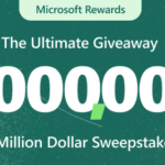 promo image of microsoft rewards million dollar give away