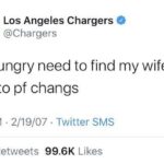 chargers wife pf changs tweet