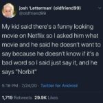 netflix bad word tweet norbit